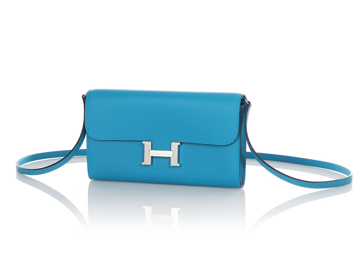 Hermès Graphite and Bleu Electrique Clémence Double Sens 36 by Ann's Fabulous Finds