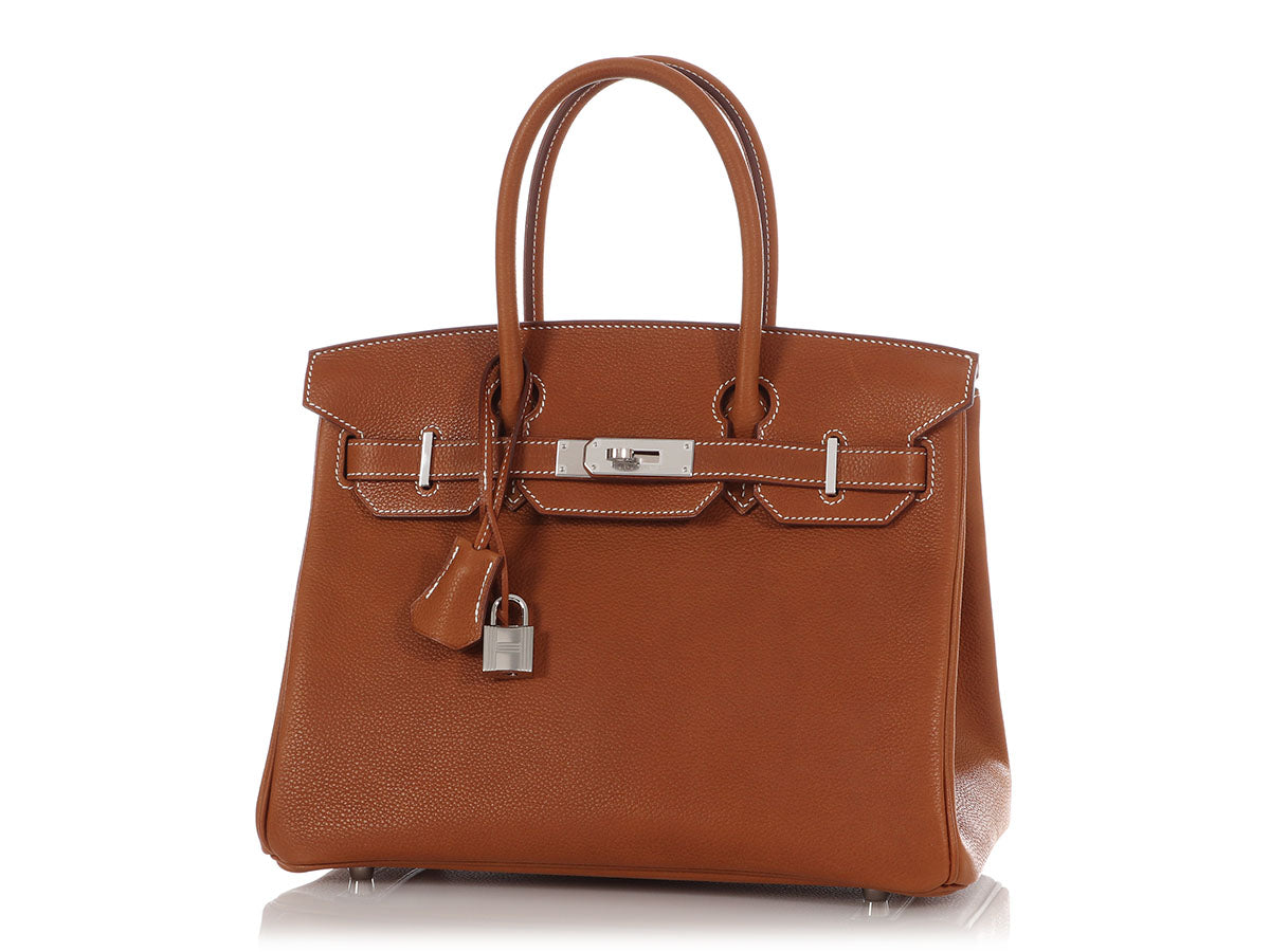 Hermès Birkin 30 Fauve Barenia Faubourg