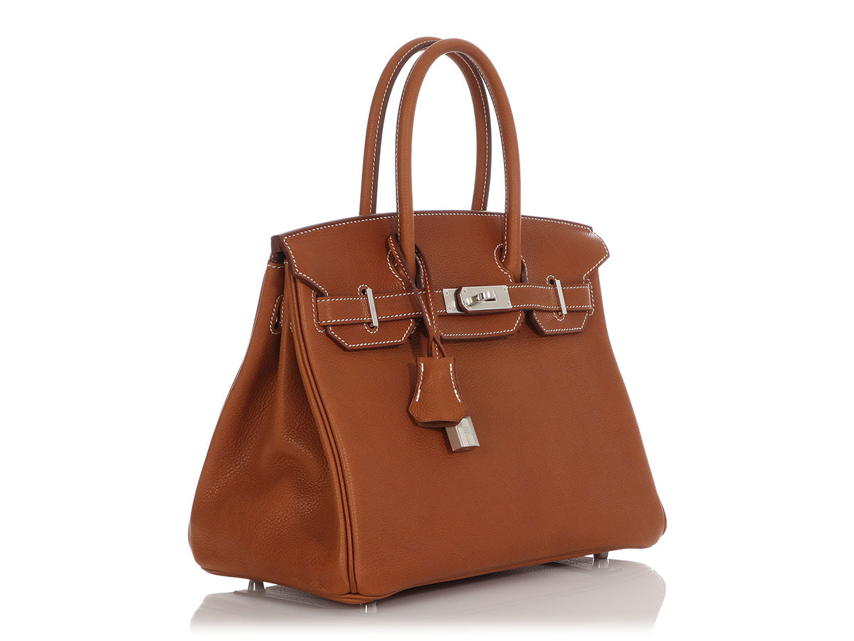 Hermès Birkin 30 Fauve Barenia Faubourg GHW