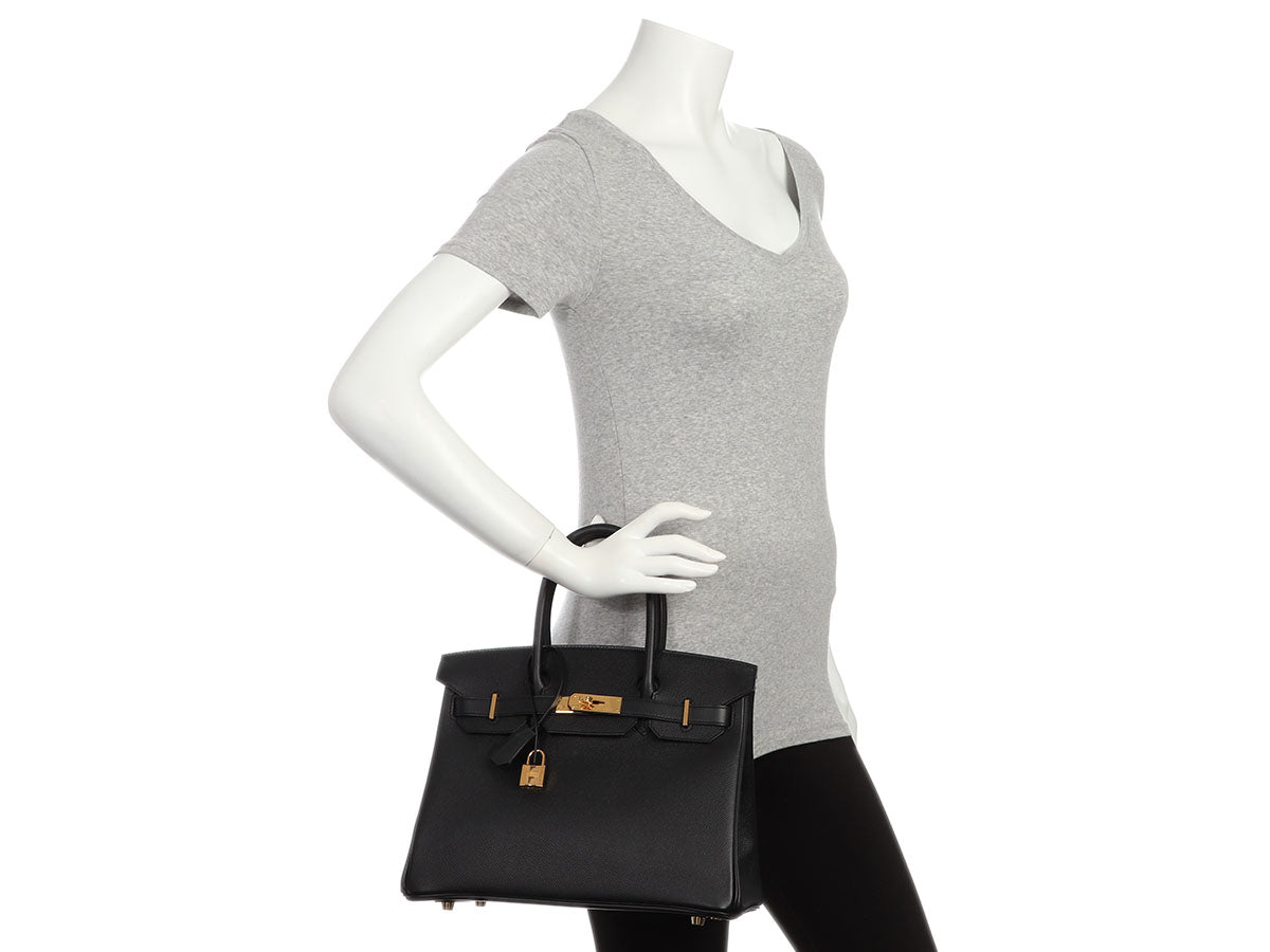 birkin 30 black epsom