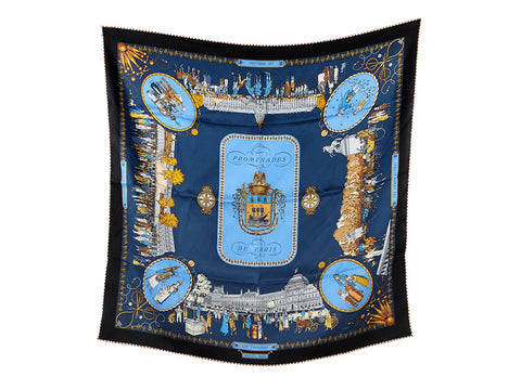 Hermès Promenades de Paris Silk Scarf 70cm