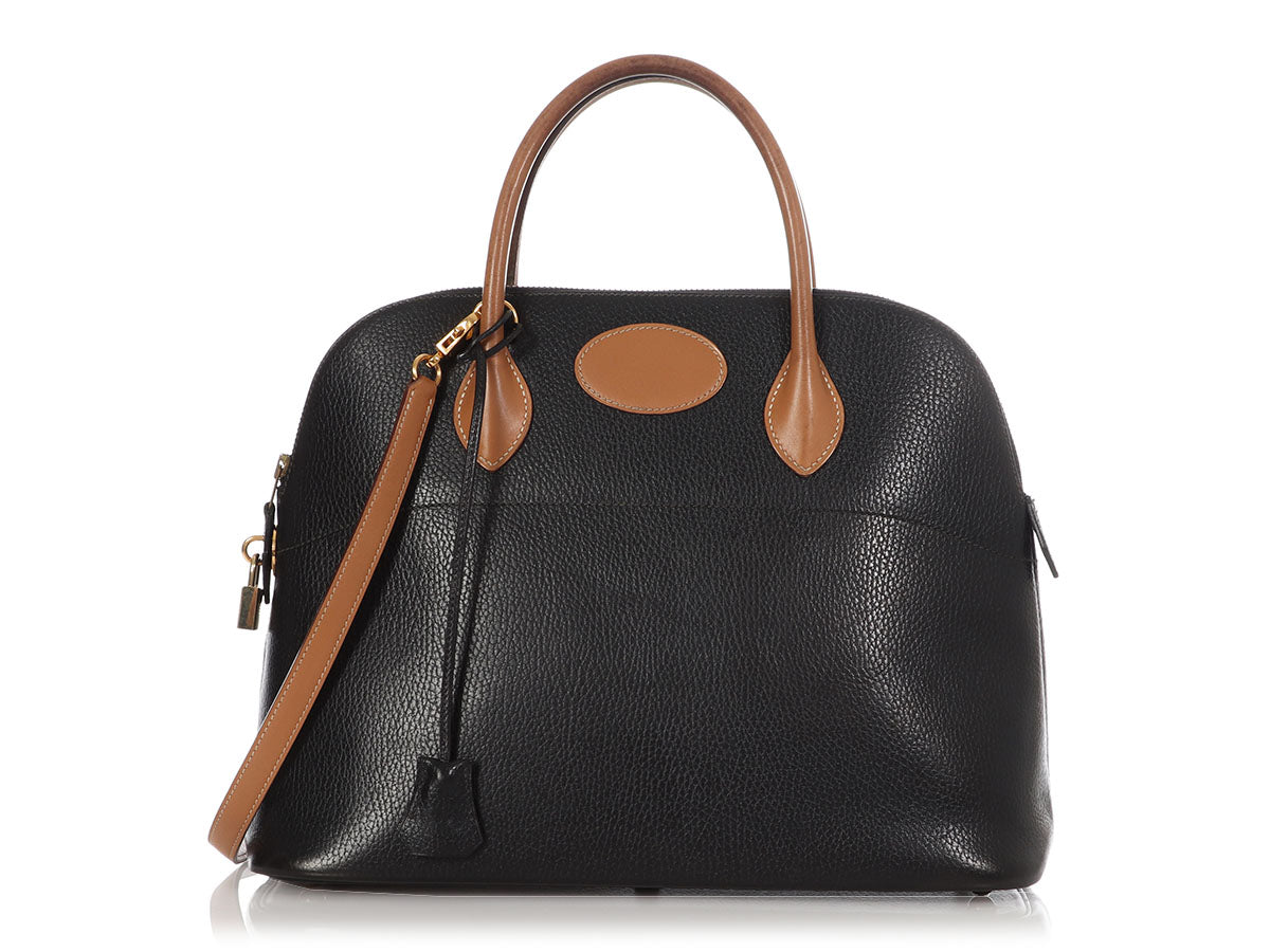 Hermes Vintage Ardennes Leather Black Bolide