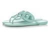 Hermès Blue Egerie Rubber Sandals