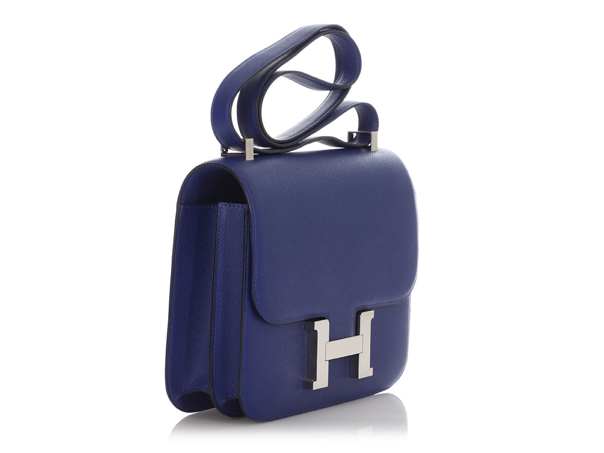 Hermes Constance Bag Epsom 24 Blue 21440723