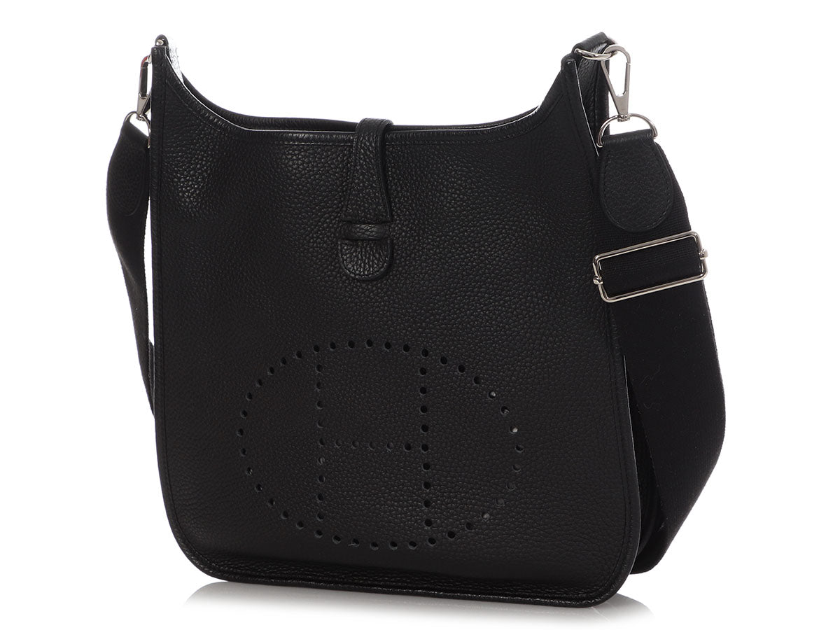 Pre-owned Hermes Evelyne 3 Pm Shoulder Bag In Black