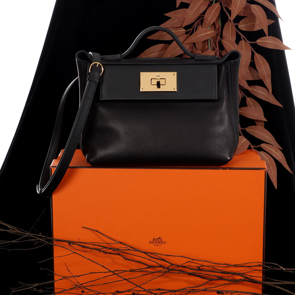 Herm s Black Swift and Volupto 24 24 Bag 21