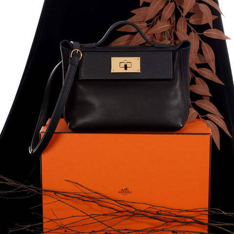 Hermès Kelly Pochette Swift Black