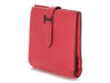 Hermès Rose Lipstick Chèvre Béarn Compact Wallet
