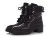 Hermès Black Leather Lace Up Boots