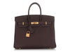 Hermès Chocolate Togo Birkin 25