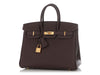 Hermès Chocolate Togo Birkin 25