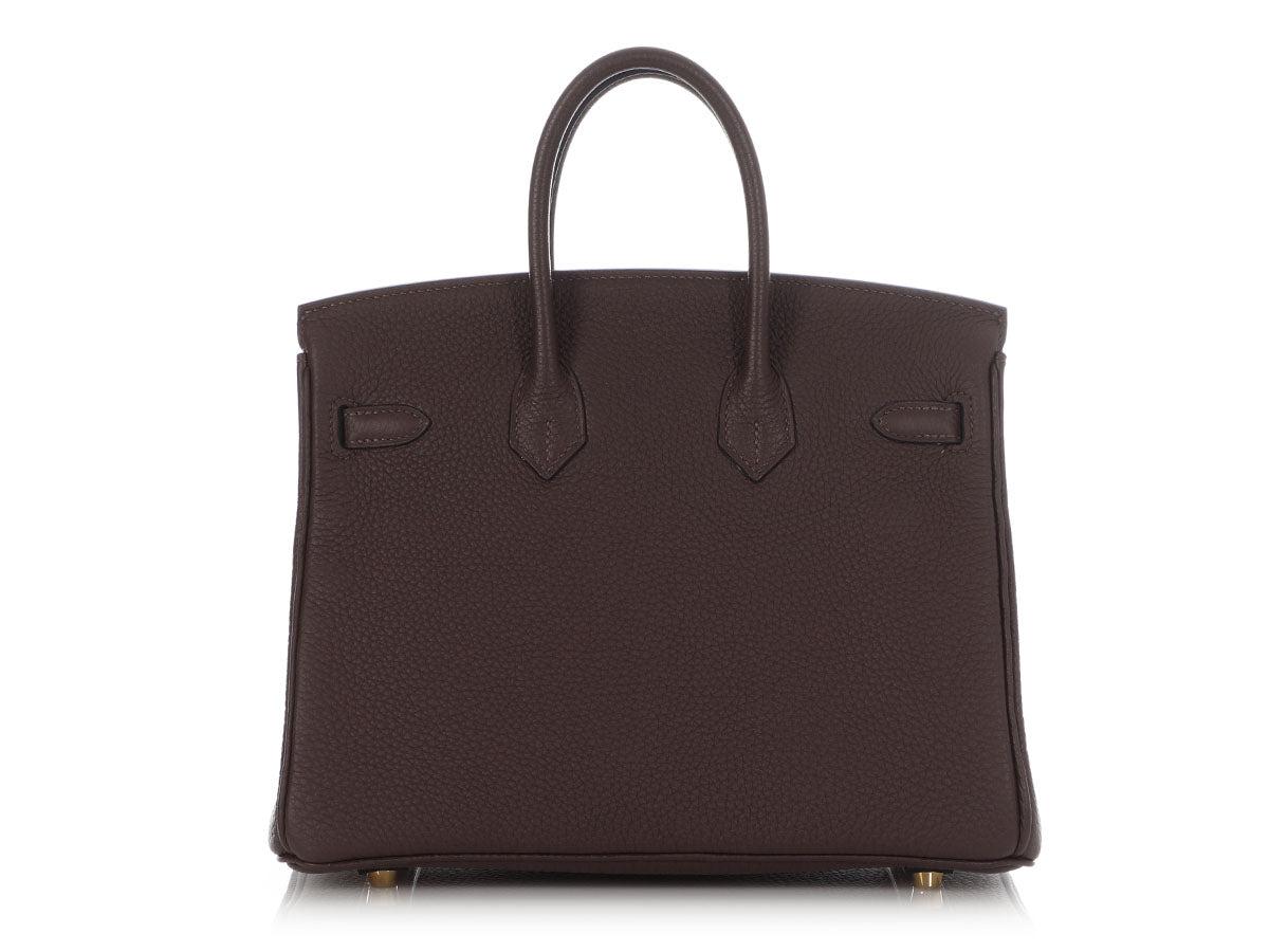 Hermès Etoupe Togo Birkin 25 QGB0MO32EB007