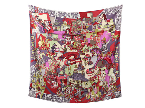 Hermès Zabavushka Silk Scarf 90cm