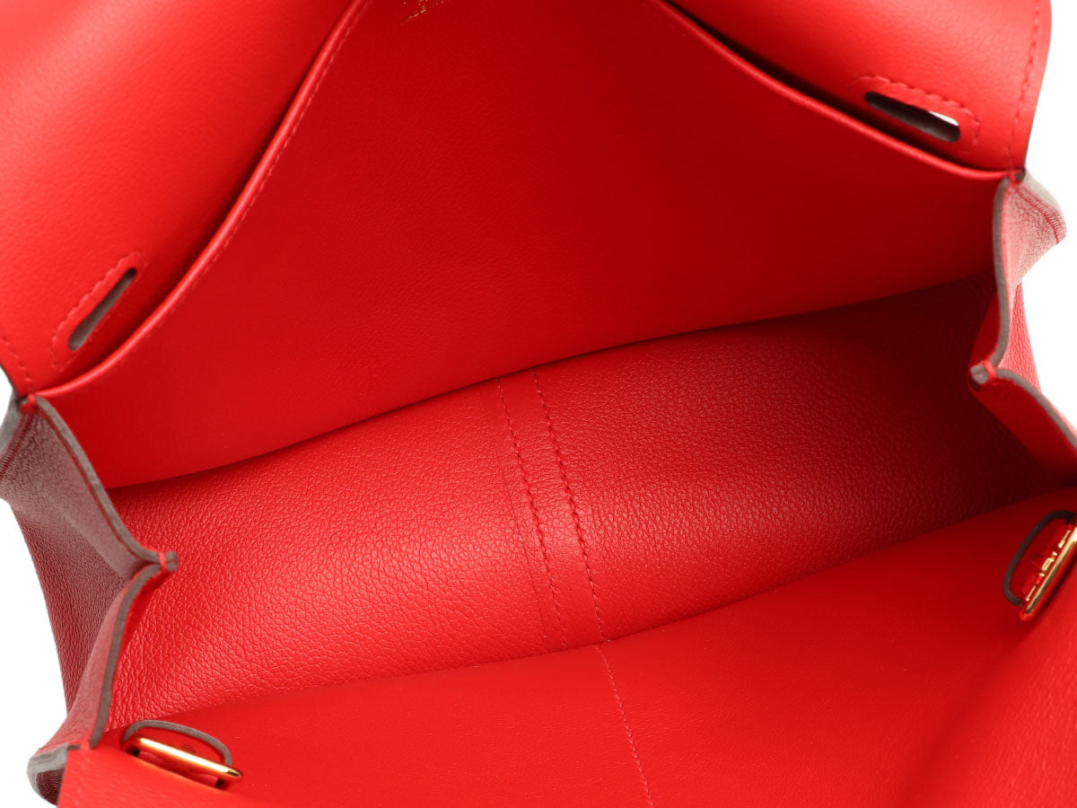 Hermes PHW Constance Mini Shoulder Bag Epsom Rouge De Coeur Mauve Sylvestre  Red