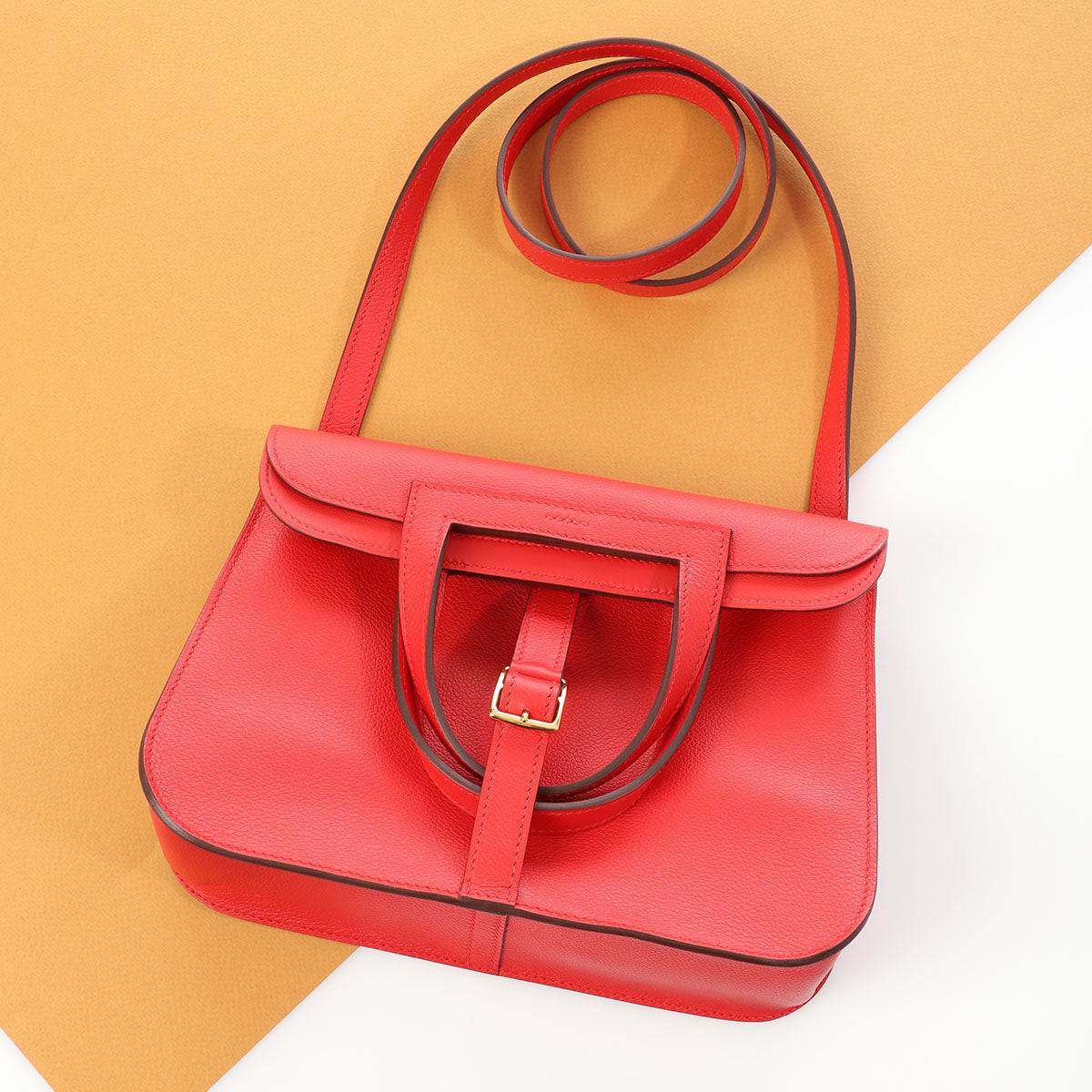 Hermès Rouge H Bearn Wallet - Ann's Fabulous Closeouts