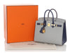 Hermès Special Order Bleu Glacier and Bleu Saphir Epsom Birkin 25