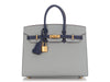 Hermès Special Order Bleu Glacier and Bleu Saphir Epsom Birkin 25