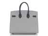Hermès Special Order Bleu Glacier and Bleu Saphir Epsom Birkin 25
