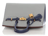 Hermès Special Order Bleu Glacier and Bleu Saphir Epsom Birkin 25