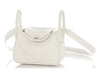 Hermès Mini White Swift Lindy 20