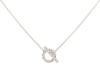 Hermès 18K White Gold Diamond Finesse Pendant Necklace