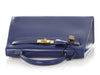 Hermès Vintage Blue Sapphire Box Calfskin Kelly 32