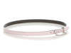 Hermès Pink Swift and Gray Epsom Gourmette Equestre Reversible Belt 13mm