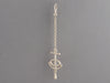 Hermès Sterling Silver Grand Chaîne d'Ancre Pierced Drop Earrings