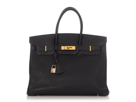 Hermès Black Togo Birkin 35