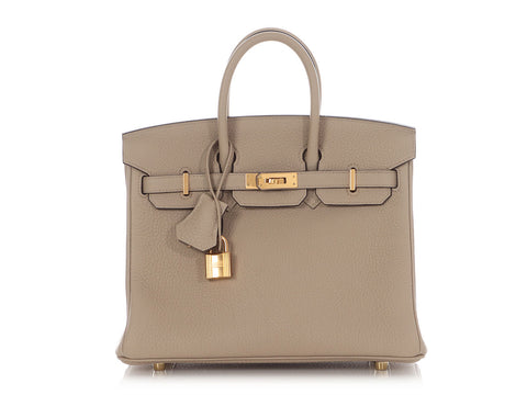 Hermès Gris Tourterelle Togo Birkin 25