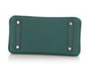 Hermès SO Malachite Clémence and Rose Extrême Verso Birkin 25