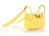 Hermès Mini Jaune Citron Ostrich Boreal Lindy 20
