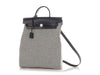 Hermès Black Toile and Vache Hunter Herbag à Dos Zip Backpack GM