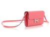 Hermès Rose Azalée Chèvre Constance to Go