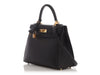 Hermès Black Epsom Kelly 28
