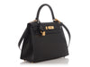 Hermès Black Epsom Kelly 28