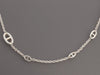 Hermès Sterling Silver Farandole Long Necklace 160