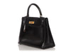 Hermès Vintage Black Box Calfskin Kelly 28