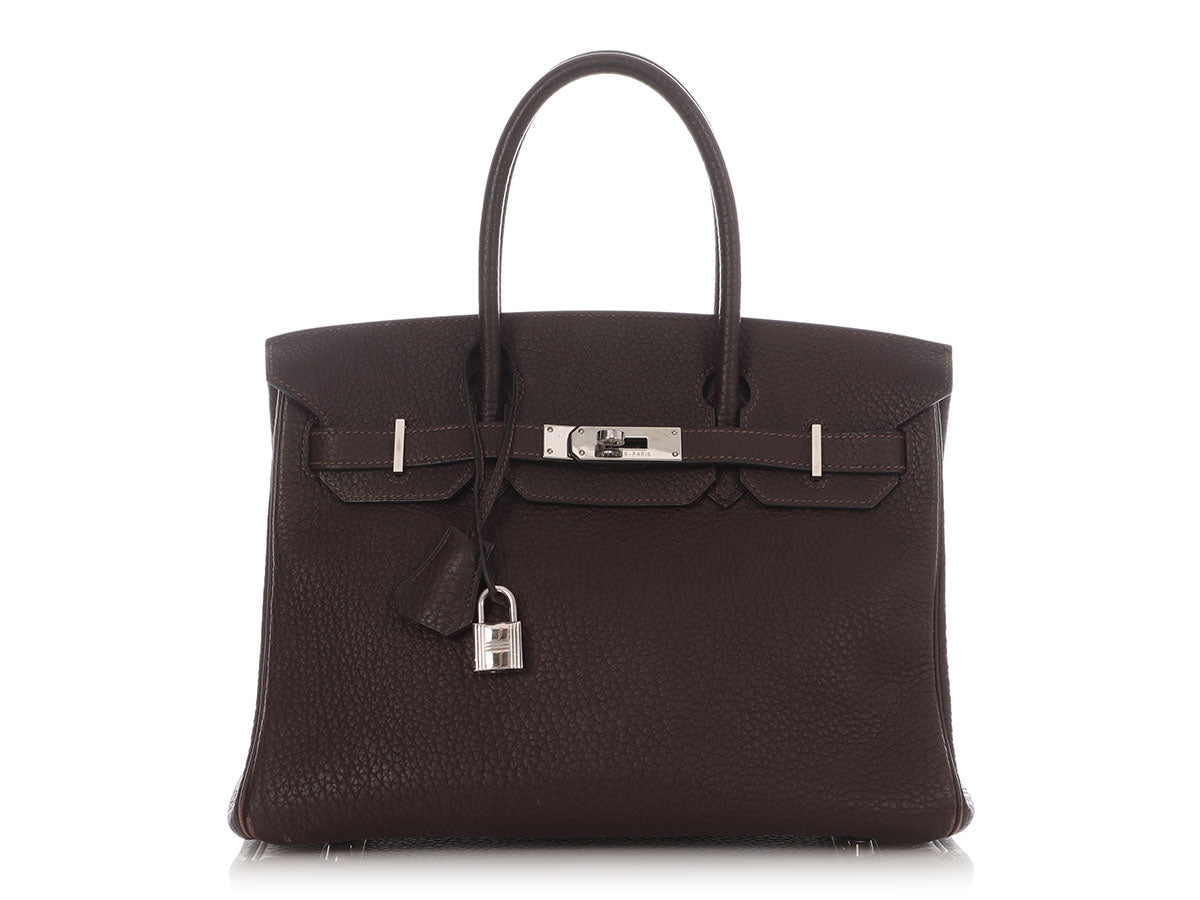 Hermès Chocolate Fjord Birkin 30 - Image 2