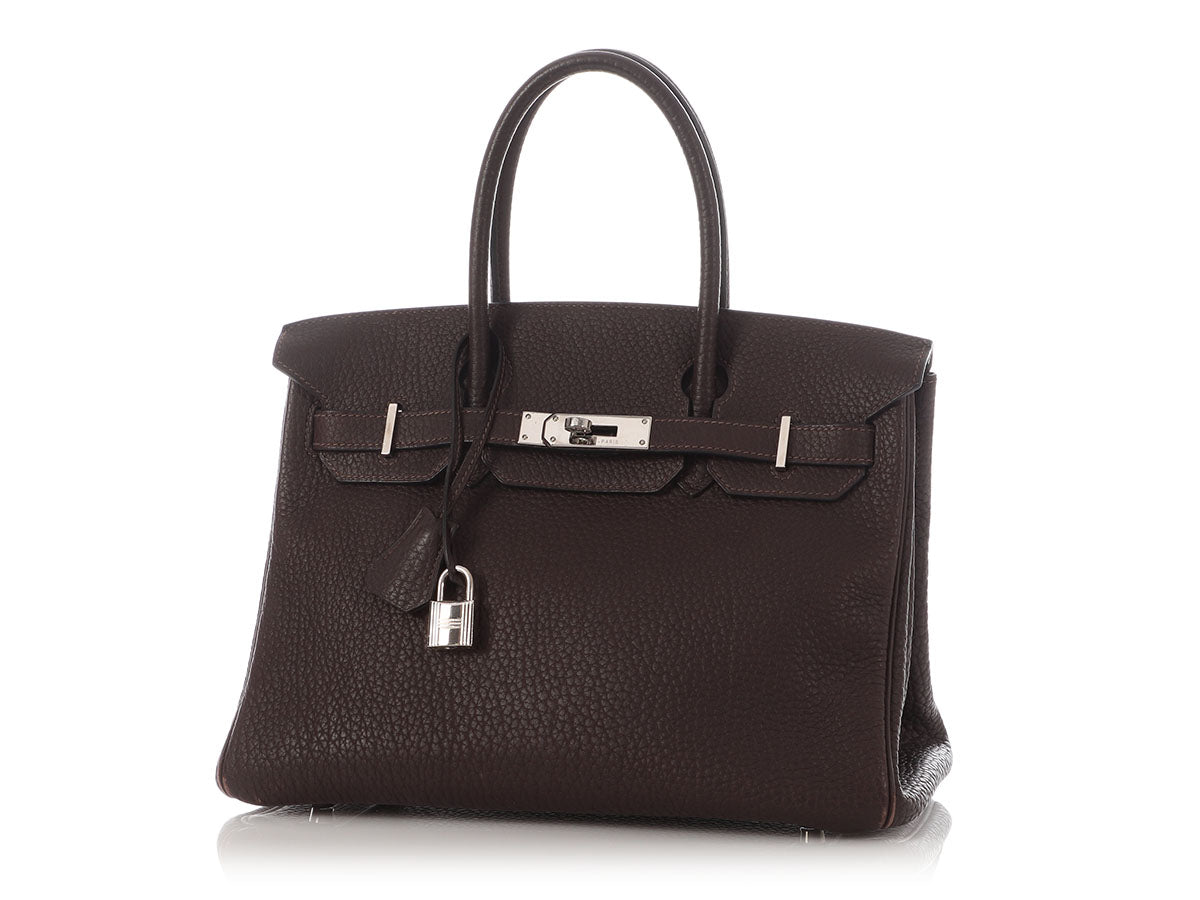 Hermès Chocolate Fjord Birkin 30 - Image 3