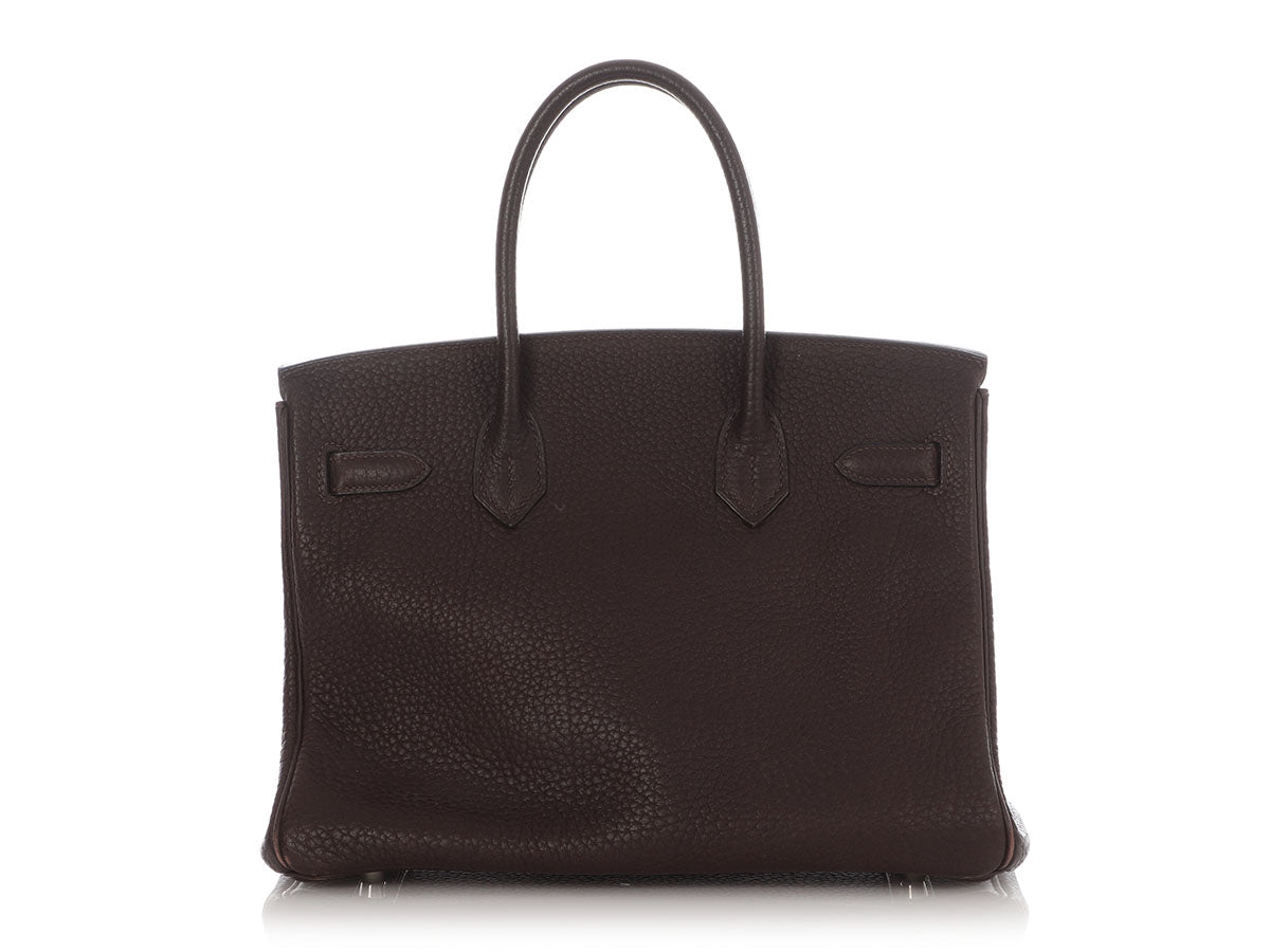 Hermès Chocolate Fjord Birkin 30 - Image 5