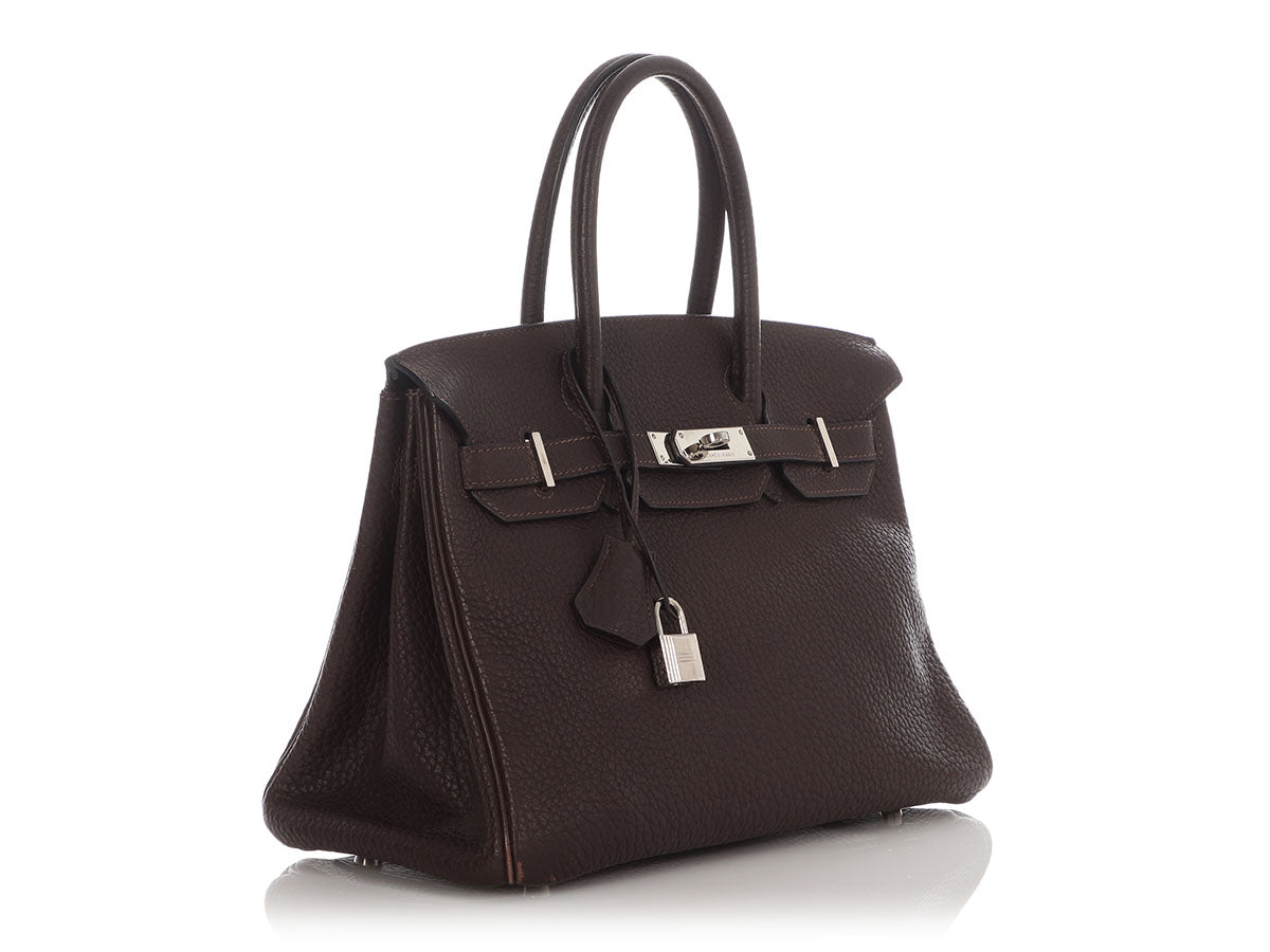 Hermès Chocolate Fjord Birkin 30 - Image 6