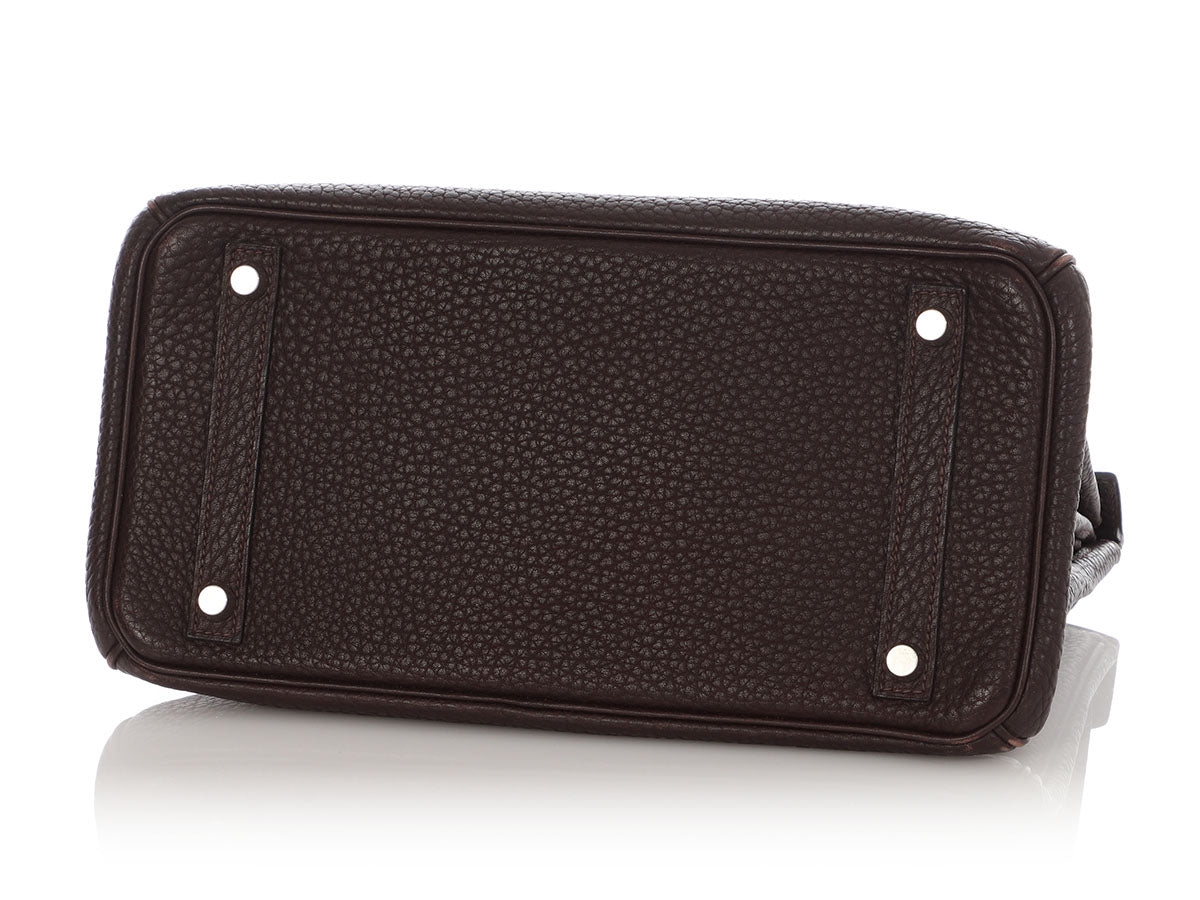 Hermès Chocolate Fjord Birkin 30 - Image 7