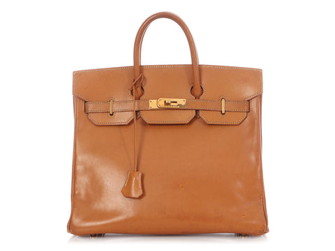Hermès Vintage Vache Natural HAC Birkin 32