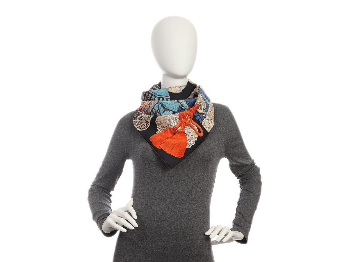 Hermès Parures de Samouraïs Silk Scarf 90cm