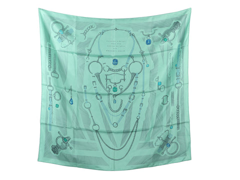 Hermès Etude pour une Parure de Gala Silk Scarf 90cm