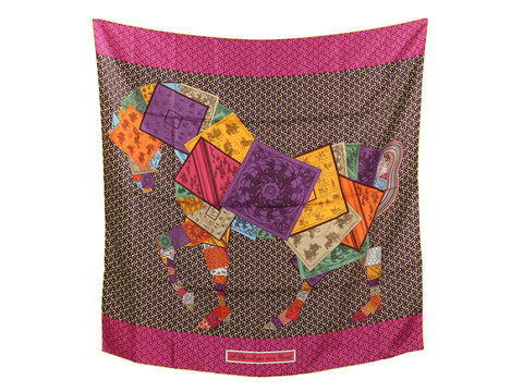 Hermès A Cheval sur mon Carré Silk Scarf 90cm