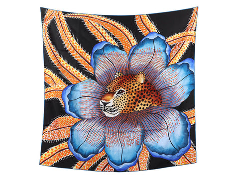 Hermès Baobab Cat Silk Scarf 90cm