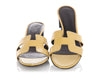 Hermès Yellow Patent Epsom Oasis Sandals