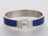 Hermès Narrow Blue Enamel Clic-Clac Bracelet